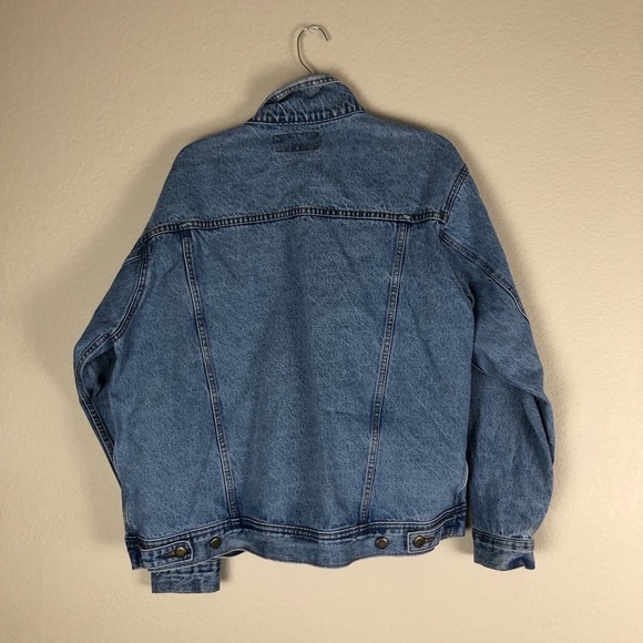 Wrangler Rugged Wear Jeans Denim Jacket Size Large - Picture 4 of 5